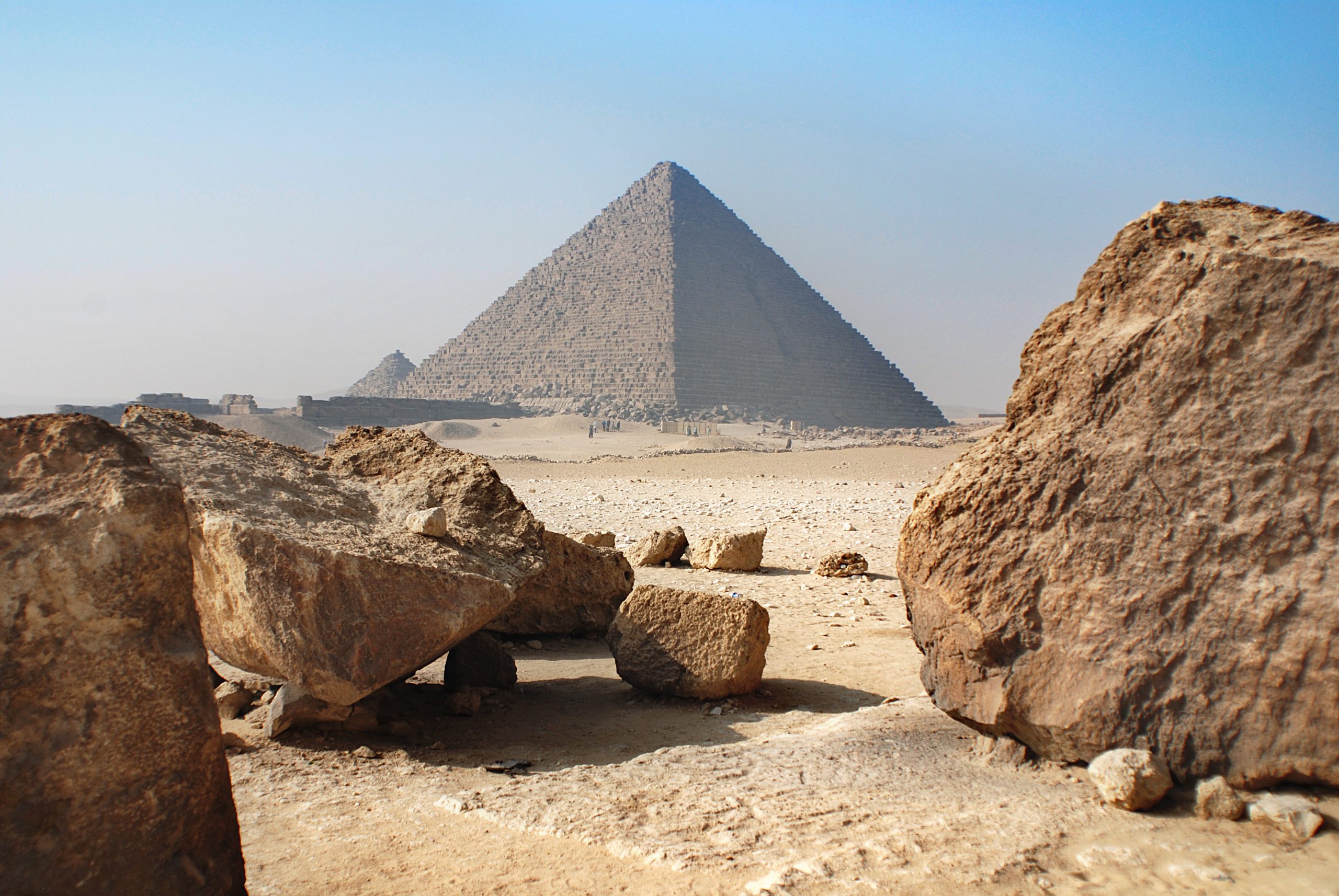 Giza, Egypt. The world's oldest tourist attraction, the Pyramid