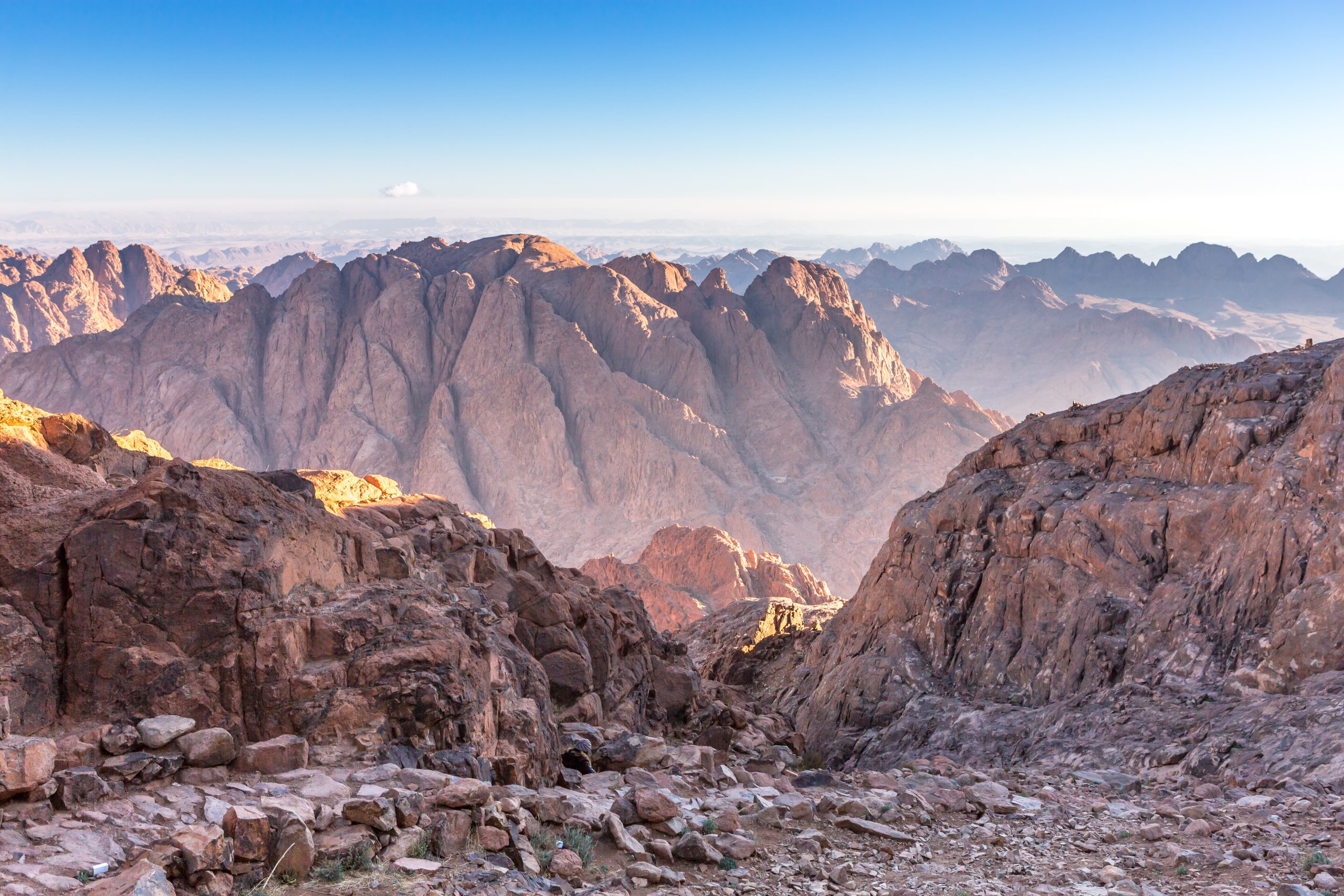 Mount Sinai, Mount Moses in Egypt. Africa.